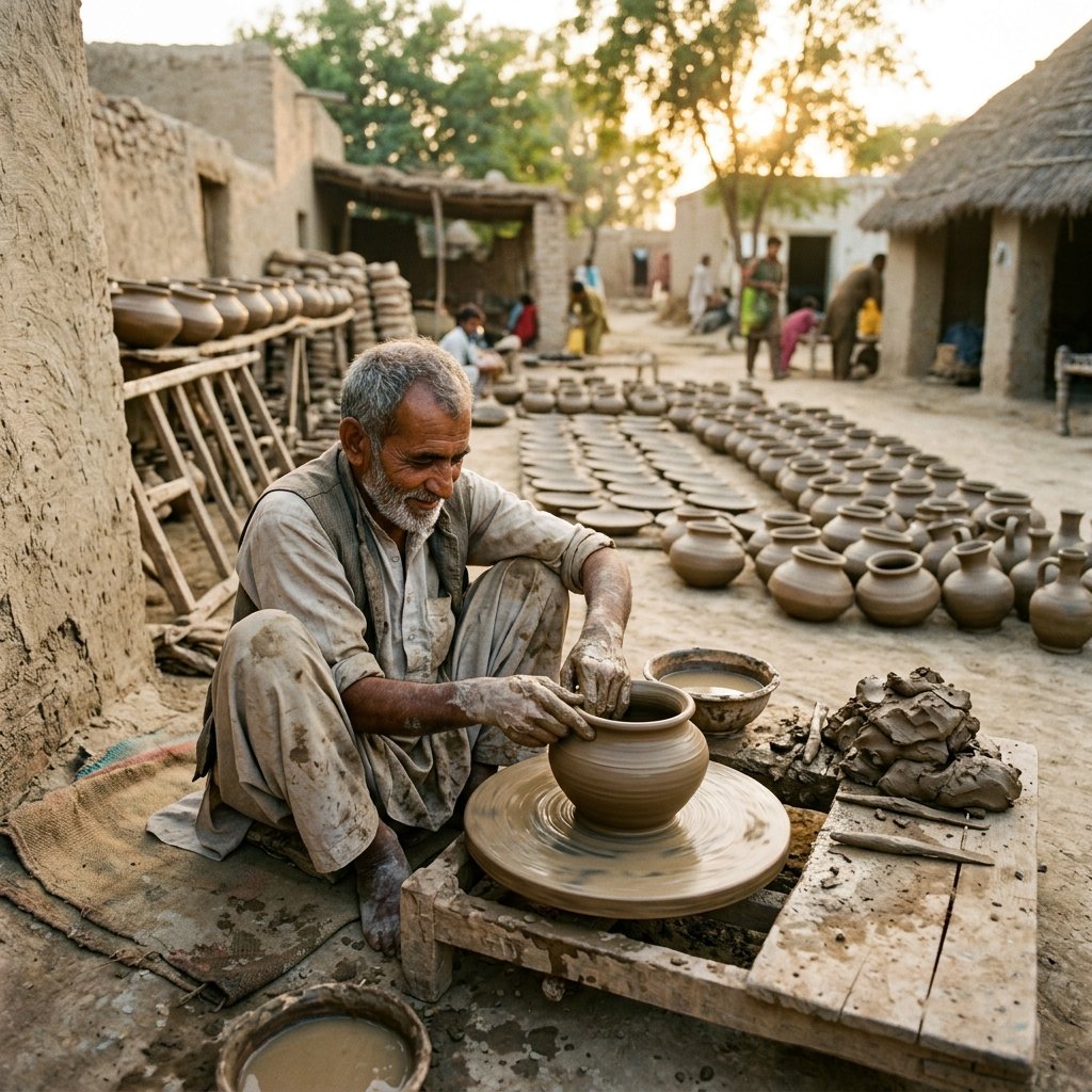 Pottery shaping
