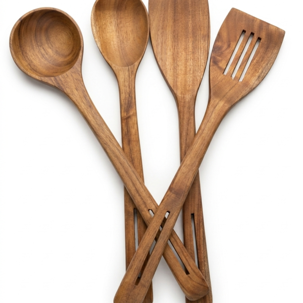 premium black wood spoons se