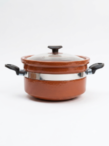 Flat Bottom Glazed Clay Handi