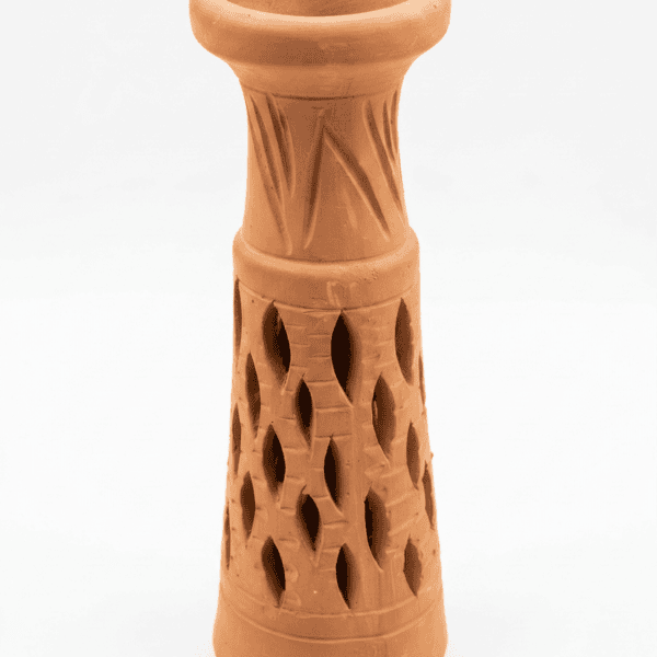 Handcrafted Cutout Clay Flower Vase