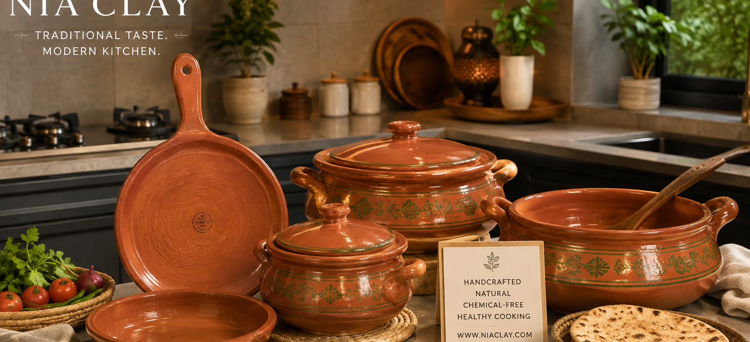 Clay cookware for modern kitchen - NIA CLAY