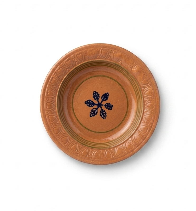 Glazed Clay Plates With Hand-Painted Artwork - Handcrafted Mitti Ki Plate - NIA CLAY